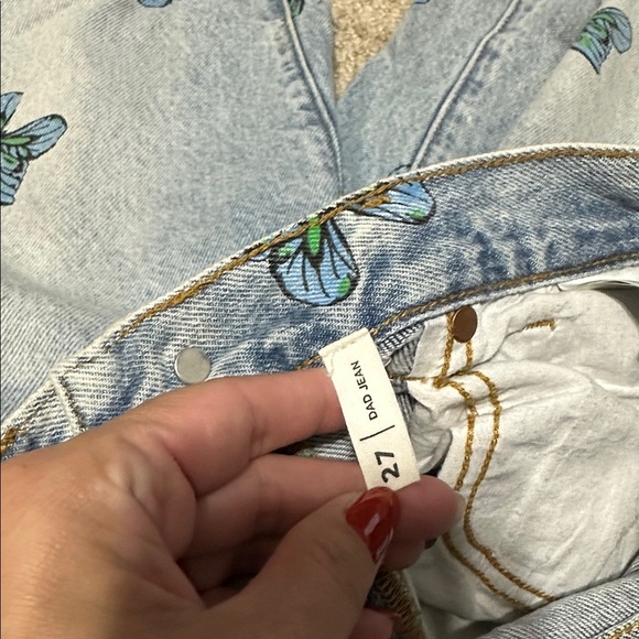 PacSun Eco Butterfly Print Dad Jeans - Picture 7 of 8